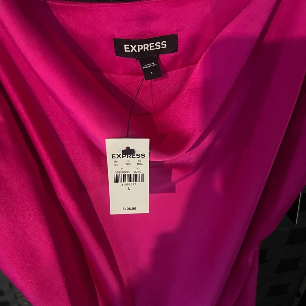 Express Strapless Hot Pink Dress - Picture 3 of 4